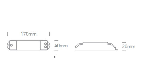 Driver 25W 230V DALI & Pusch to Dimm