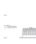 Aline-M2 LED, 18W, 1400lm, 4000K, 100-230V, IP54, 90°, alb
