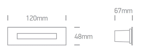 Elna LED 5W, 100lm, 3000K, 230V, IP65, inox