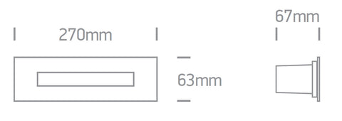 Elna LED 10W, 200lm, 3000K, 230V, IP65, inox