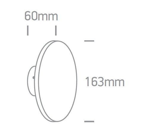 Castor 7W, 600lm, 3000K, 230V, IP54, alb