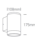 Garux 20W, 100-240V, E27, PAR30, IP65,antracit