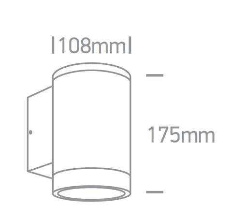 Garux 20W, 100-240V, E27, PAR30, IP65, gri