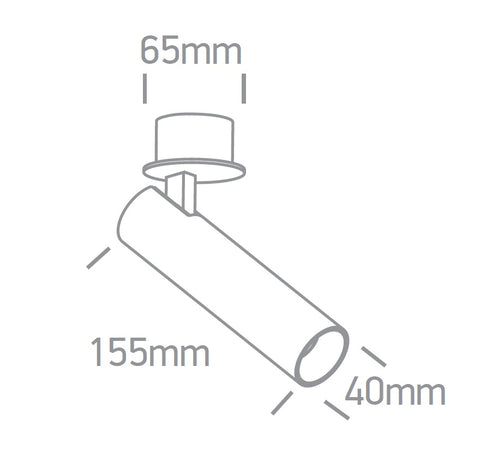 Mizar LED 12W, 1020lm, 3000K, IP20, 36°, alb