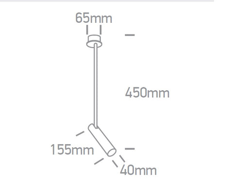 Mizar Long LED 12W, 1020lm, 3000K, IP20, 36°, alb