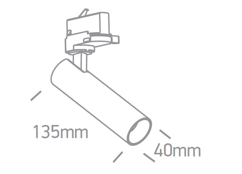 Bilo LED 8W, 560lm, 3000K, 230V, IP20, 36°, alb