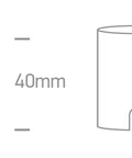 Alnar RD LED 2W, 100lm, 3000K, IP65, negru