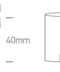 Alnar SQ Up/Down 2W, 110lm, 3000K, IP65, negru