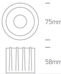 Siro LED 7W, 560lm, 3000K, 230V, IP20, 45°, alb