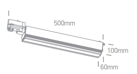 Milo LED 40W, 3400lm, 4000K, 230V, IP20, 100°, negru
