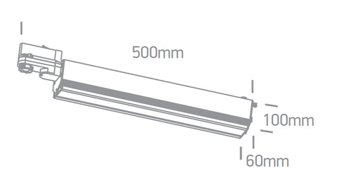 Milo LED 40W, 3200lm, 3000K, 230V, IP20, 100°, alb
