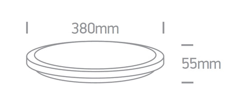 Miram Small LED 24W, 1800lm, 3000K, 100-240V, IP20, alb