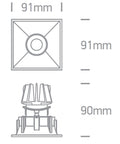 Algol LED 11W, 820lm, 3000K, 230V, IP20, 38°, negru
