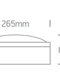 Teiko Oval Wall luminaire 2x20W, E27, 100-240V, IP54, negru
