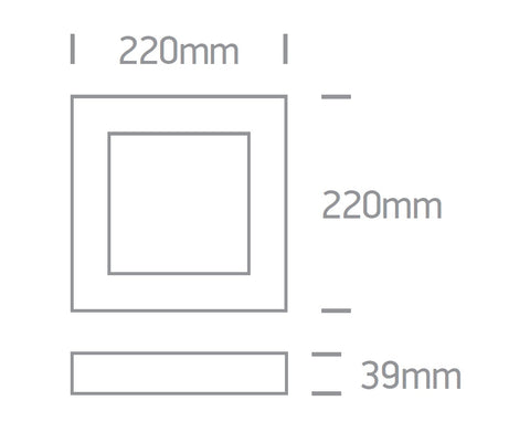 Plano Roand LED Plafo 22W, 1490lm, 3000K, 230V, IP40,negru