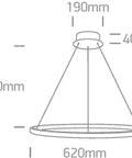 Sondrio 20W 1000lm 3000K Ra80 230V IP20 negru