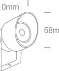 Pila S 5W 200lm 3000K 20° Ra80 230V IP65 antracit