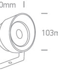 Gill-M LED 11W 3000K 680lm IP65 20° antracit
