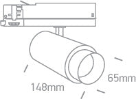 Benidorm 15W 1350lm 3000K 38° Ra80 230V IP20 negru