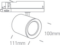 Arona M 30W 2700lm 3000K 38° Ra90 230V IP20 alb