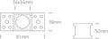 Asti 3W 200lm 3000K 25° Ra85 230V IP20 negru