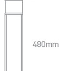 Milas LED 3W 240lm 3000K Ra80 230V IP44 antracit
