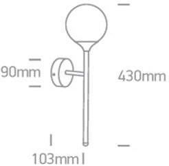 Forli 9W 230V G9 IP20 alama periata