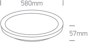 Hola 48W 2880lm 3000K Ra80 230V IP20 alama periata