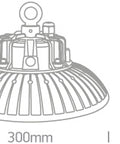 Kenny 4 LED 150W 19500lm 4000K 60° Ra80 230V IP65 negru