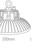 Kenny 4 LED 200W 26000lm 4000K 60° Ra80 230V IP65 negru