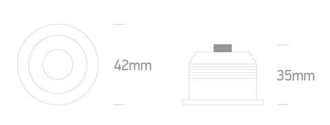 Lisa LED 1W/3W 350/700mA 4000K Ra90 IP20 dim alb
