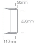Serifos LED 8W 400lm 3000K Ra80 220-240V IP65 alb