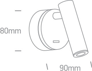 Leros LED 3W 160lm 3000K Ra85 100-240V IP20 negru