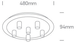 Fleves L E27 6x12W 100-240V alama