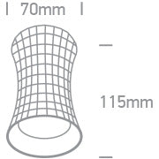Dokos 2 GU10 10W 100-240V alama periata