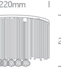 Agios G9 2x9W 100-240V crom