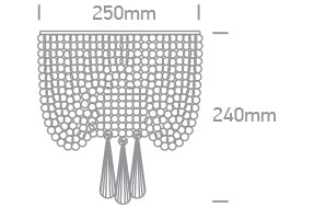 Gertis G9 2x9W 100-240V crom