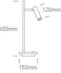 Peristeria TL LED 3W + 6W 510lm 3000K Ra80 230V IP20 negru