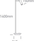 Peristeria SL LED 3W + 8W 730lm 3000K Ra80 230V IP20 negru