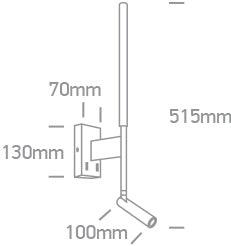 Gadros LED 3+6W 530lm 3000K Ra80 220-240V IP20 alb