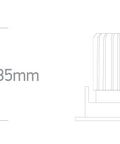 Thassos LED 12W 1100lm 3000K Ra90 IP65 alb
