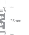 3PH‑Power Track 1m 220‑240V alb