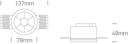 Tolkien-G LED 6W 480lm 930 IP20 220-240V 38° alb