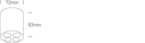 Orion-A LED 10W 700lm 930 IP20 220-240V 38° alb