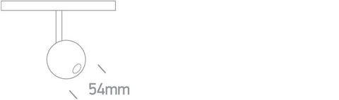 Bilă 1 LED 7W 560lm 930 IP20 48VDC 36° alamă periată