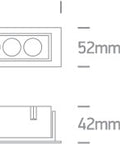 Orion LED 24W 1680lm 930 IP20 220-240V 38° alb