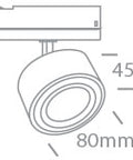 Weza TR LED 18W 1800lm 3000K CRI90 15-45° IP20 230V negru