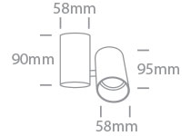 Finno SL 10W GU10 MR16 IP20 100-240V alb