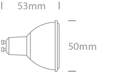 Bec LED 4W GU10 PAR16 300lm 3000K CRI90 3H 230V 60° Dim