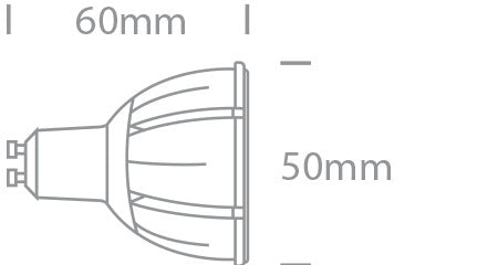 Bec LED 7W GU10 PAR16 500lm 3000K CRI90 230V 24-60° Dim